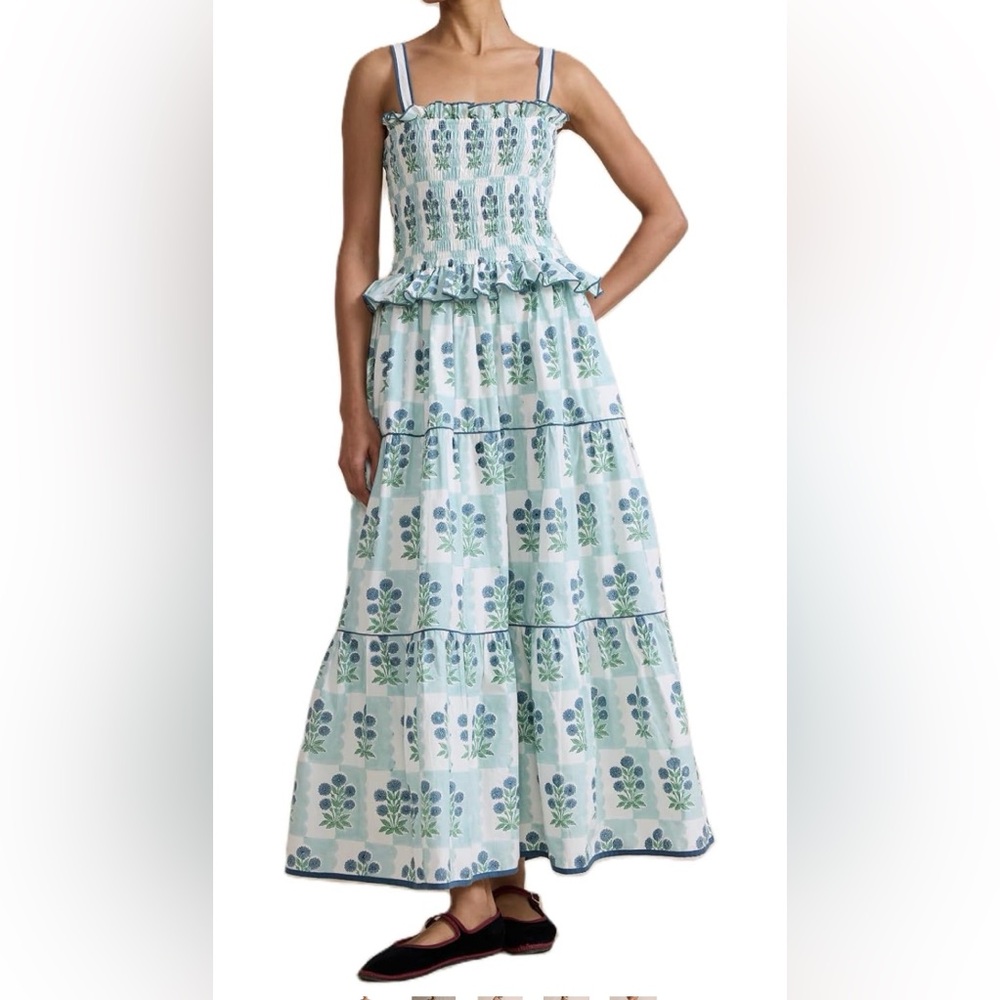 Floral Smocked Maxi Dress